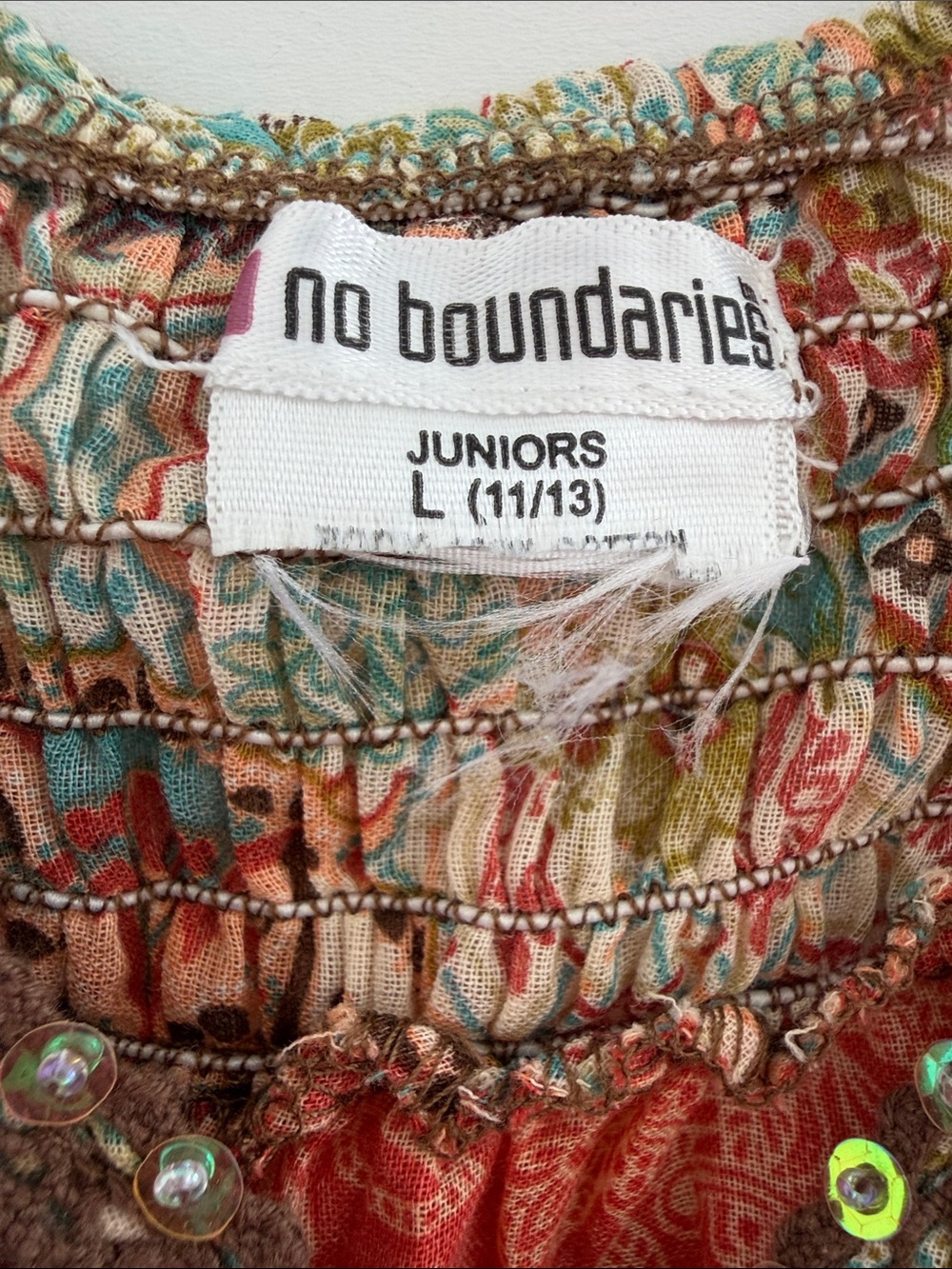 Boho Patchwork Spaghetti-Strap Tank Top - Picture 2 of 3